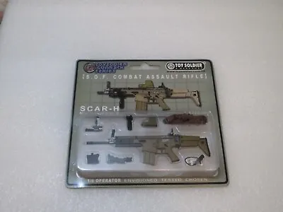 TOY SOLDIER & WORKSHOP Gunrack Series SCAR-H MK17 MOD0 Set NEW For 1/6 Figures • $40