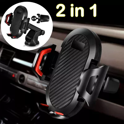 Car Phone Holder Cell Phone Car Windshield Air Vent Mount For IPhone Samsung GPS • $5.99