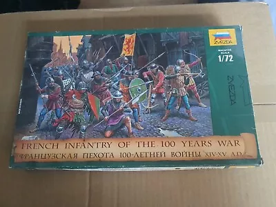 Zvezda 1/72 French Infantry 100-years War  # 8053 - Plastic Model Kit Brand New  • £4.99