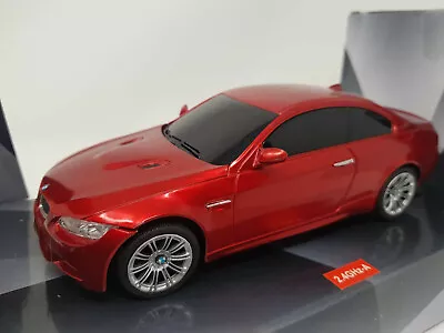 BMW M3 RUBY RED LED LIGHTS Radio Remote Control Car 1/24 Scale Official Licensed • £115.99