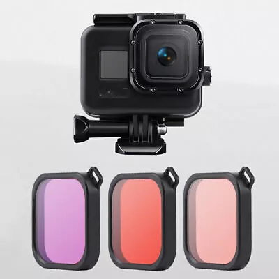 60m Underwater Case Protective Shell Cover+Filters For Gopro Hero8 Action Camera • $24.89