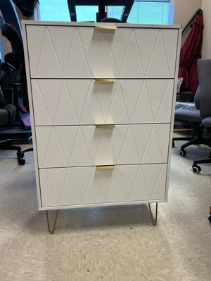 $80 • Buy 4 Drawer Dresser,White DresserH35.8L23.5W13.5