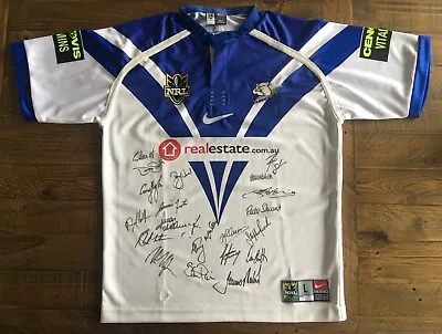 $300 • Buy 2000 Autographed Canterbury Bankstown Bulldogs Rugby League Footy Jersey