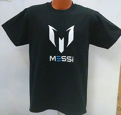 Lionel Messi Soccer T-shirt Custom Black Unisex Adult Argentina Barcelona  • $14.50