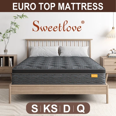 $119 • Buy Queen Double King Single Bed Mattress 22cm Foam Medium Firm  Bonnell Spring