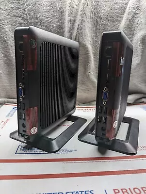 LOT OF 2- HP T520 FLEXIBLE THIN CLIENT PC W/AMD GX-212JC 8GB/32GB DUAL WIRELESS • $49.99