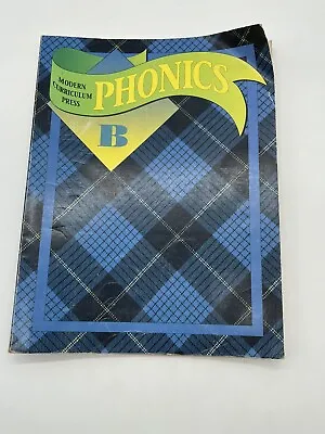 Vintage 1991 Phonics Workbook  B (Modern Curriculum Press) Black And White • $8.40