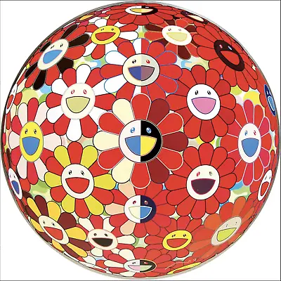 Takashi Murakami Flower Ball Red (3D) - The Magic Flute 2010 Print ED 300 • $4000