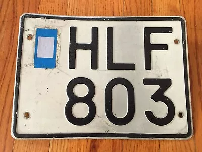 Rare Square Sweden license Plate Volvo Saab   #hlf803 • $24.99