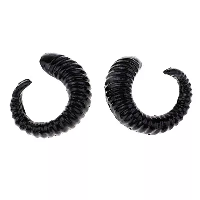 Plastic Ram Horns For DIY Gothic Headband Devil Headpieces Halloween Costumes • $17.83