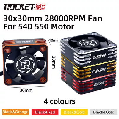 SURPASS HOBBY Metal RC Cooling Fan Heat Dissipation Fan For 540 550 Motor ESC • $22.23