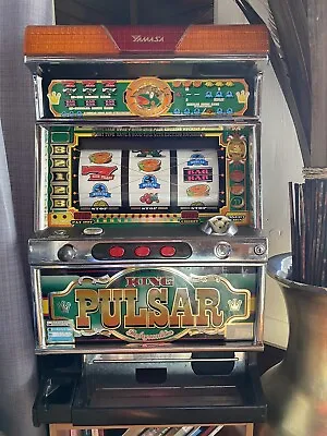 $100 • Buy King Pulsar Japanese Vintage Slot Machine* 32 Inches Tall* Approx. 75-lbs