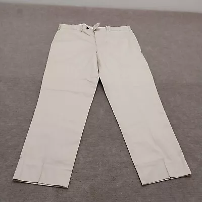 Brooks Brothers Regent Fit Mens Size 44R 38W Beige Slacks Trouser Pants • $18.88