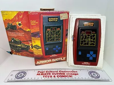 Vintage 1978 Mattel Electronics Armor Battle Handheld Game In Box Works Inv-0983 • $99.95