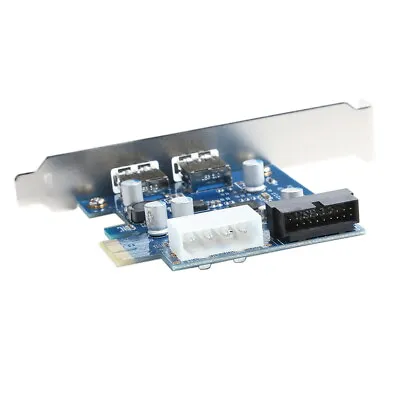 USB 3.0 PCI-E Controller Card 2 External Port W/ Internal 19 Pin Connection • $14.99