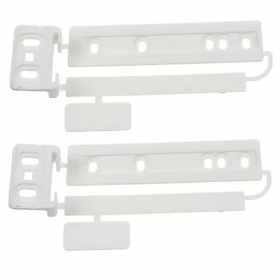 2 X UNIVERSAL Integrated Fridge & Freezer Door Mounting Bracket Fixing Slide Kit • £7.95