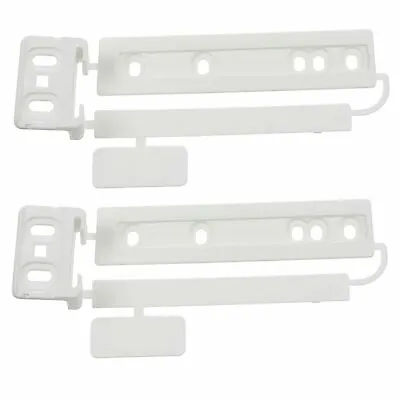 2 X Zanussi Integrated Fridge & Freezer Door Mounting Bracket Fixing Slide Kit • £7.95