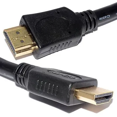 HDMI Cable With Ethernet For Xbox PS4 PS3 DVD 3D LCD HDTV 1080P Lead 1m To 20m • £3.89