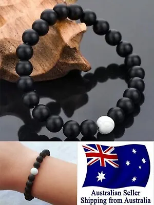 $4.95 • Buy New Healing Lava Stone One White Bracelet Natural Oil Diffuser Aromatherapy 1pc
