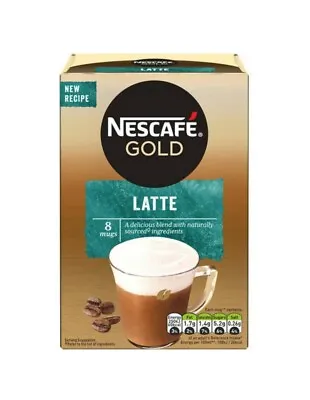 3x Nescafe Gold Latte Instant Coffee 8x 15.5g Sachets • £11.99