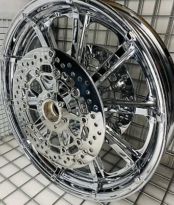 Indian Chief Classic Chrome Front Wheel & Rotors 2015 -23 MAG Rims EXCHANGE • $999