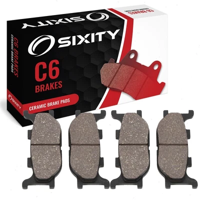 $19.98 • Buy Front Ceramic Brake Pads 2004-2009 Yamaha XVS1100A V Star 1100 Classic Set Tu