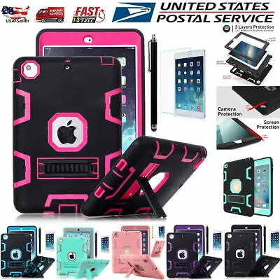 IPad Mini (5/4/3/2/1) Case Heavy Duty Shockproof Stand Cover + Screen Protector • $14.99