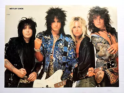 Motley Crue / Vince Neil / Band Magazine Full Page Pinup Poster Clipping (2) • $4.99