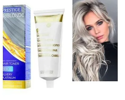 Be Blonde SILVERY PLATINUM Semi-Permanent HAIR TONER BB01  Ammonia Free 100ml • £7.19