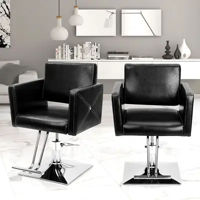 Salon Barber Chair Height Adjustable 360° Swivel Hairdressing Chair Hair Salon • £103.99