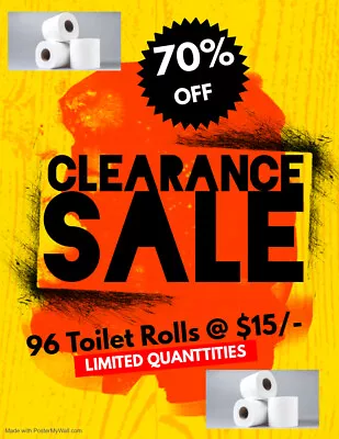 $27 • Buy TOILET PAPER 150 Sheets 2Ply Toilet Tissue - White,Pack Of 96, Local Pickup Only
