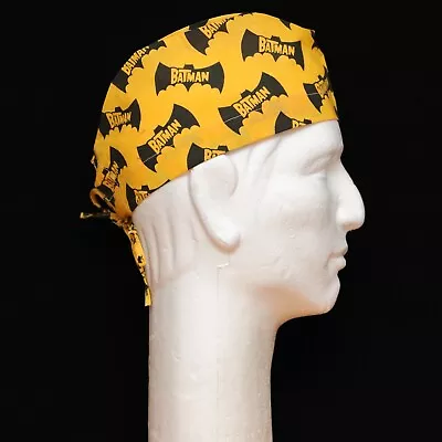 Batman Logo Over Yellow Theme Scrub Hat • $12.50