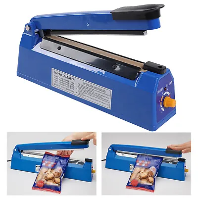 8  12  16  Hand Impulse Heat Sealing Sealer Machine Poly Element Plastic Sealer • $19.80