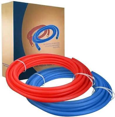 2 Rolls 1/2 In X100'ft PEX A Expansion Tubing Blue/Red Non Barrier Potable Water • $99.99