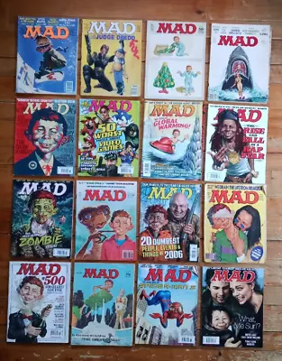 Lot Of 16 OLD MAD MAGAZINE 70s &⬆ Collectible Super FUNNY Vintage GREAT COVERS • $44.41