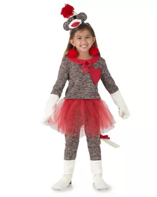 Girls Toddler  2 2T Unique Sock Monkey Halloween Warm Costume Chasing Fireflies  • $64.99