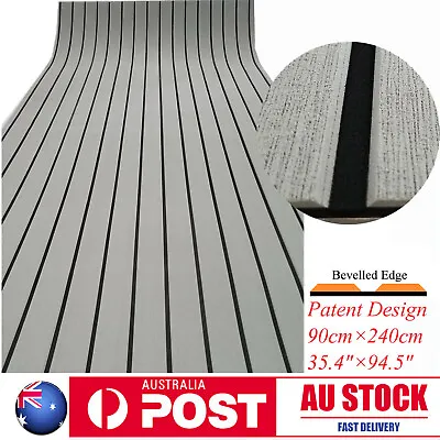 $62.99 • Buy EVA Boat Flooring Marine Teak Decking For Yacht Carpet Light Grey 90×240cm