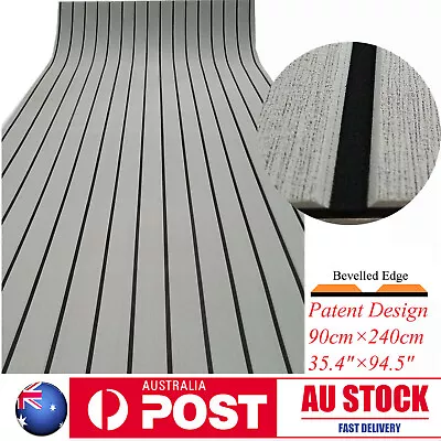 $62.99 • Buy EVA Boat Flooring Marine Teak Decking For Yacht Carpet Light Grey 90×240cm