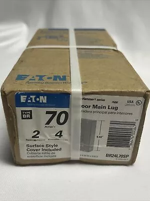 Eaton BR24L70SP 70 Amp 2-Space 4-Circuit Indoor Main Lug Load Center • $31.99