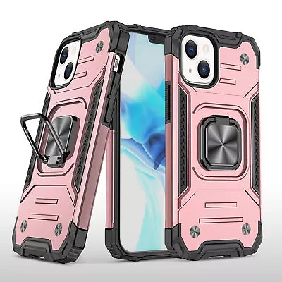 $12.99 • Buy For IPhone 14 13 12 11 Pro Max X XR 8/7 Plus SE Armor Case Shockproof Ring Cover