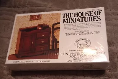 House Of Miniatures Chippendale Chippendale Dry Sink 40019 New Sealed Free Ship! • $10.95