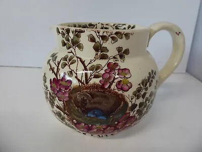 Vintage MASON’S? Transferware? Pitcher With Birds Nest  As-Is • $34.99