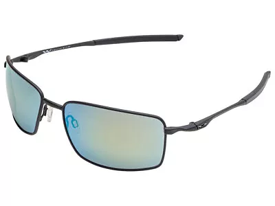 Oakley Square Wire Sunglasses OO4075-03 Matte Black/Emerald Iridium • $199.99