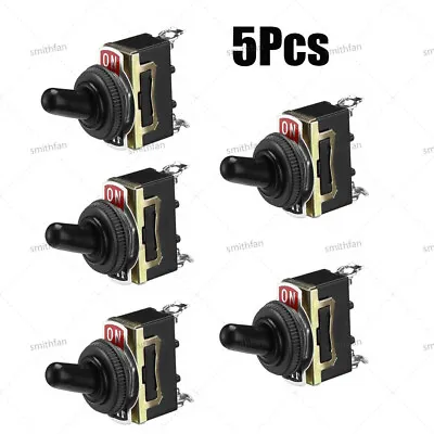 5Pcs Toggle Flick Switch WATERPROOF ON/OFF Dash Light 12V For Marine&Automotive • $5.99