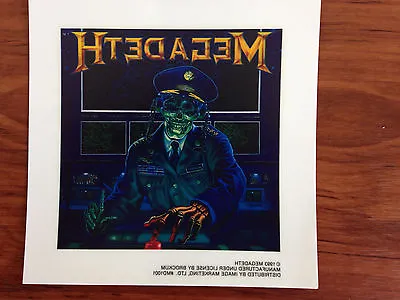 Megadeth - Pilot - Sticker/decal - Brand New Vintage - Music Band 062 • $7.50