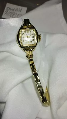 Vintage Gold Watch Ladies El Mont 14k • $500