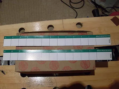 £3.99 • Buy 2 X Consumer Unit, Fuse Board Labels, Stickers, Legends Wylex Legrand Mk Hager