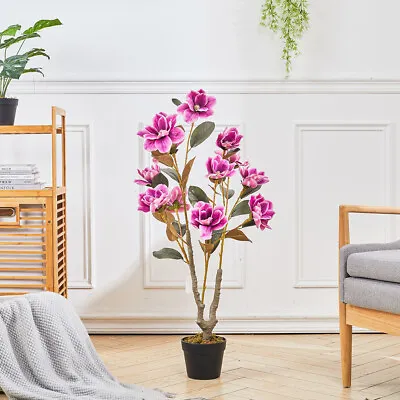 Artificial Plants Bonsai Small Tree Fake Flowers Pot Home Office Ornaments Decor • £35.95