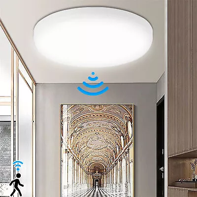 £8.79 • Buy 12-36W LED Ceiling Light PIR Motion Sensor Lights Bathroom Living Room Wall Lamp
