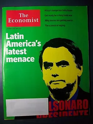The Economist Issue September 22 2018 Bolsonaro Brazil Subscription Mailbox Copy • $7.99